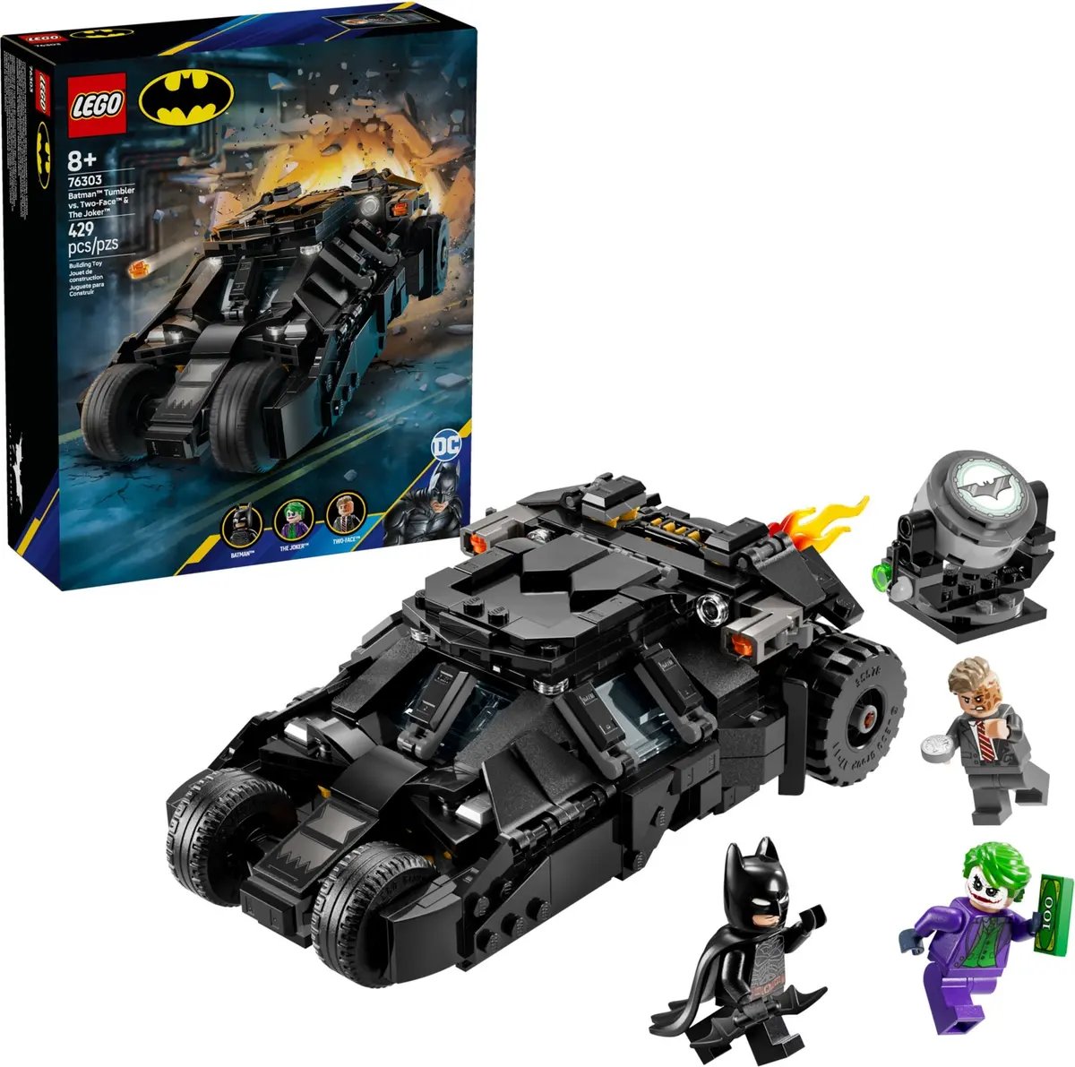 LEGO DC Comics Super Heroes 76303 Batman Tumbler vs. Two-Face & The Joker set, image 3