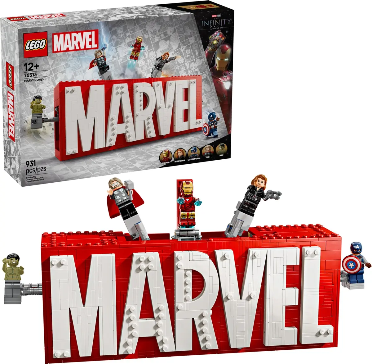 LEGO Marvel Super Heroes 76313 MARVEL Logo set, image 3