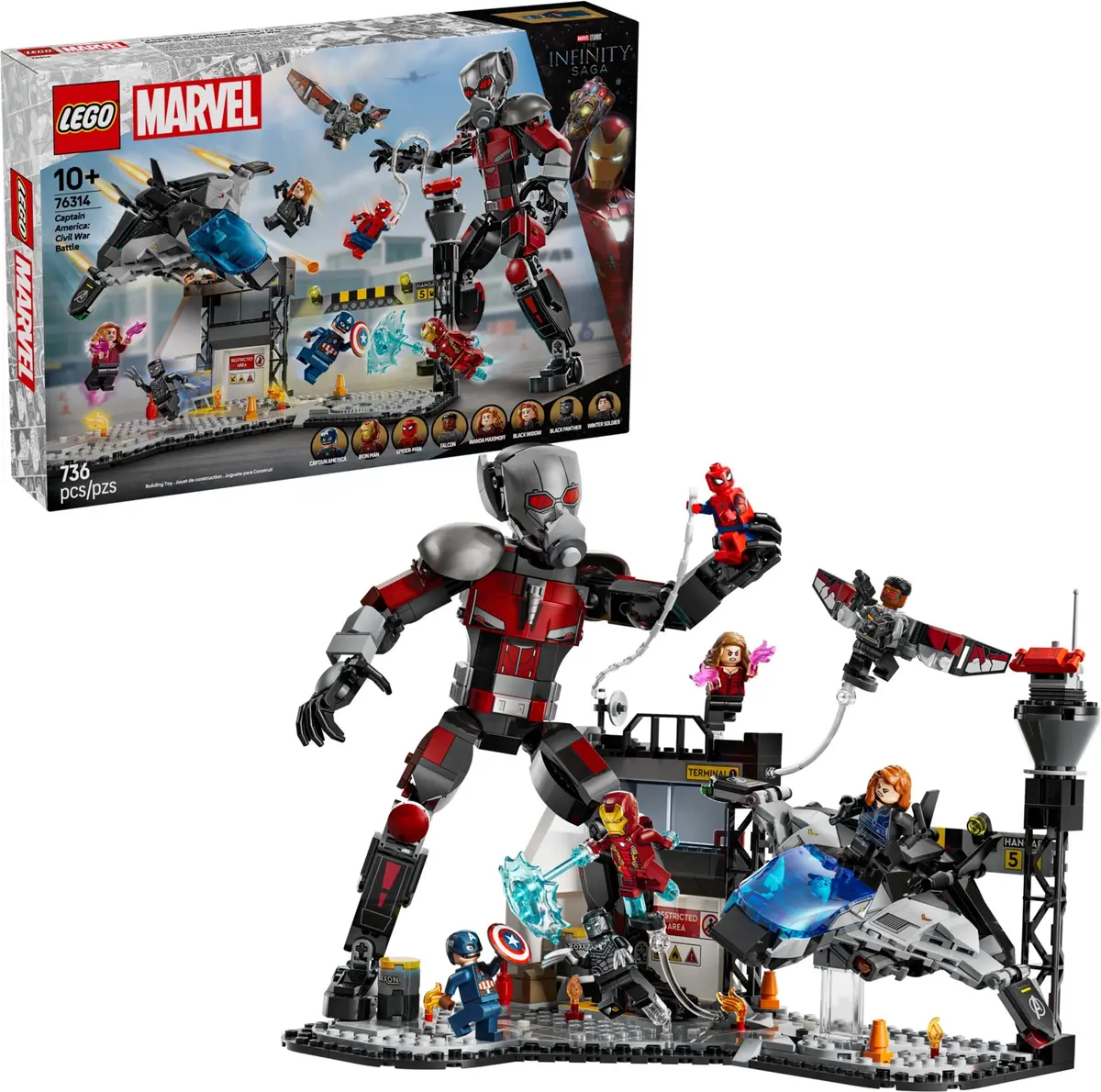 LEGO Marvel Super Heroes 76314 Captain America: Civil War Battle set, image 3