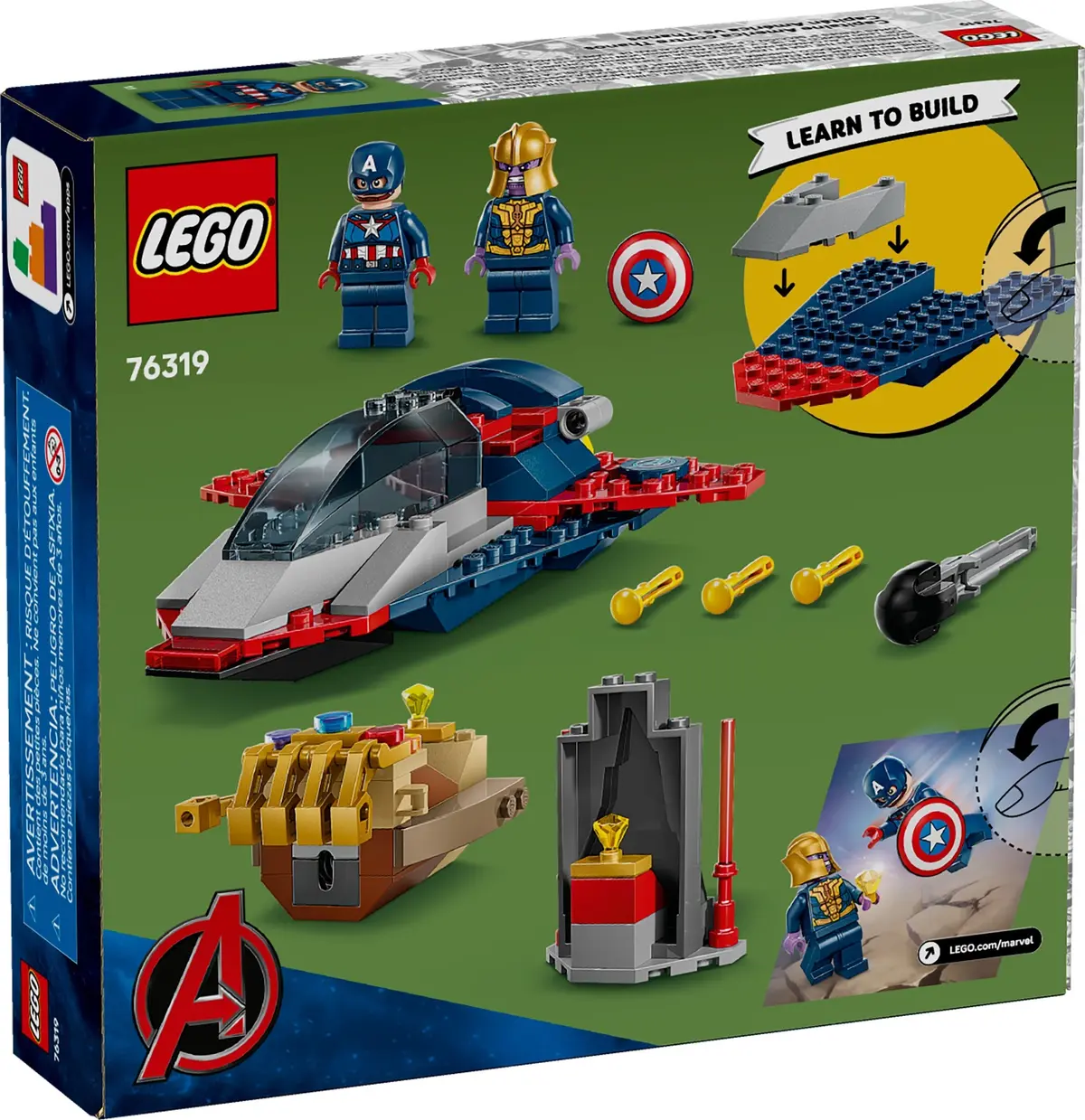 LEGO Marvel Super Heroes 76319 Captain America vs. Thanos set, image 3