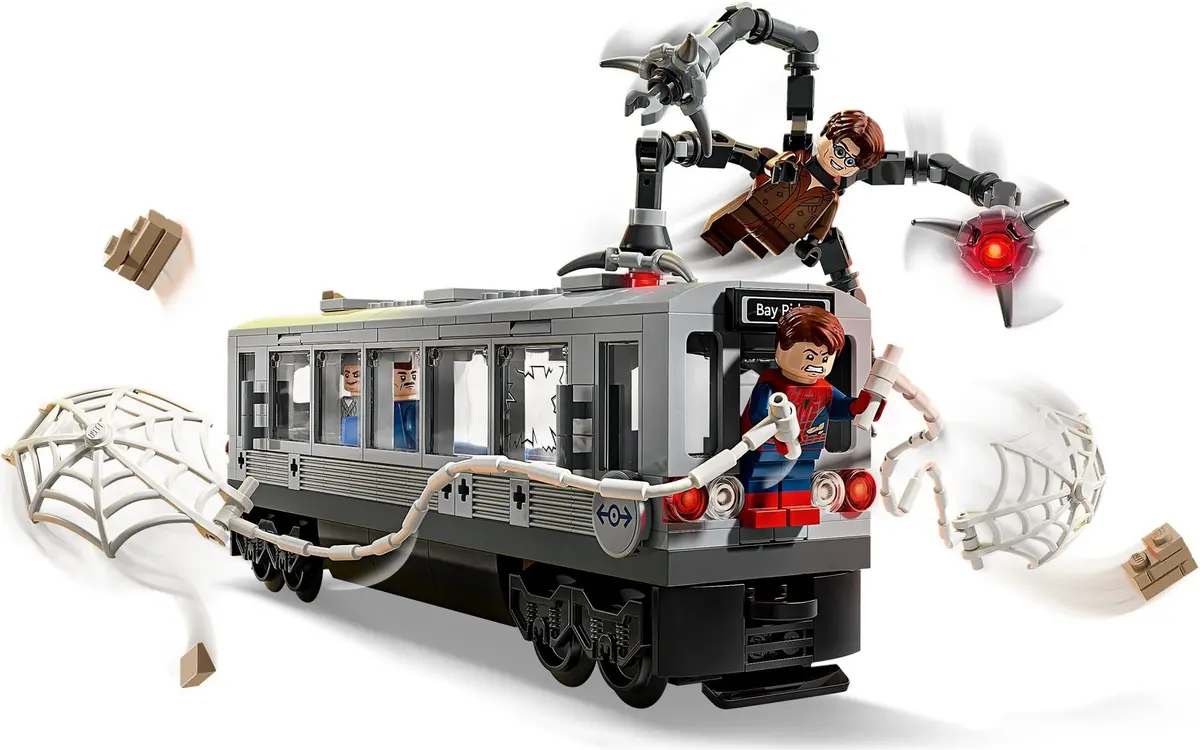 LEGO Marvel Super Heroes 76321 Spider-Man vs. Doc Ock Subway Train Scene set, image 4