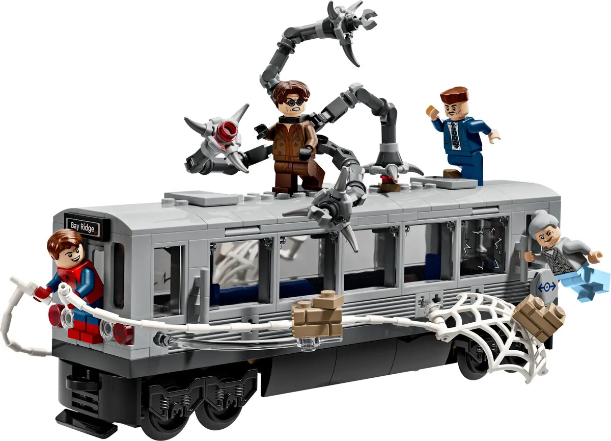 LEGO Marvel Super Heroes 76321 Spider-Man vs. Doc Ock Subway Train Scene set