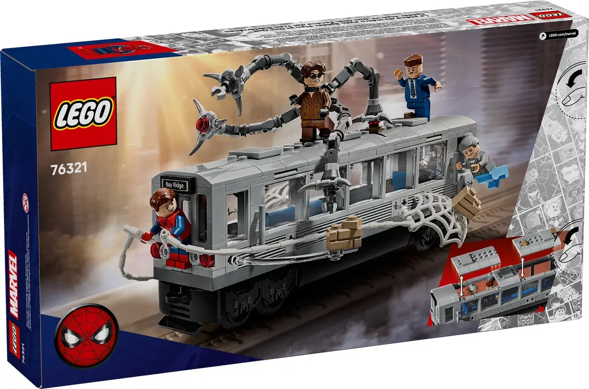LEGO Marvel Super Heroes 76321 Spider-Man vs. Doc Ock Subway Train Scene set, image 2