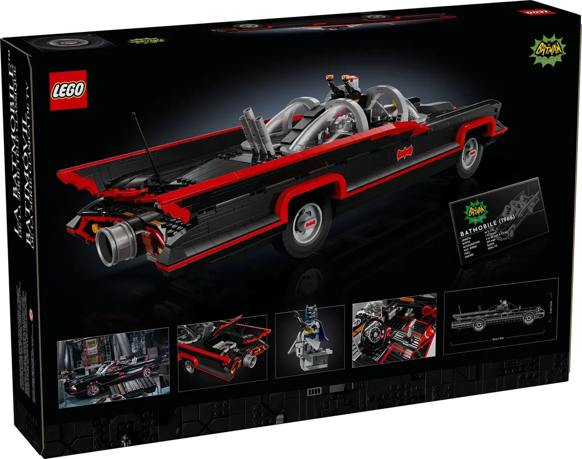 LEGO DC Comics Super Heroes 76328 Batman: The Classic TV Series Batmobile set, image 2