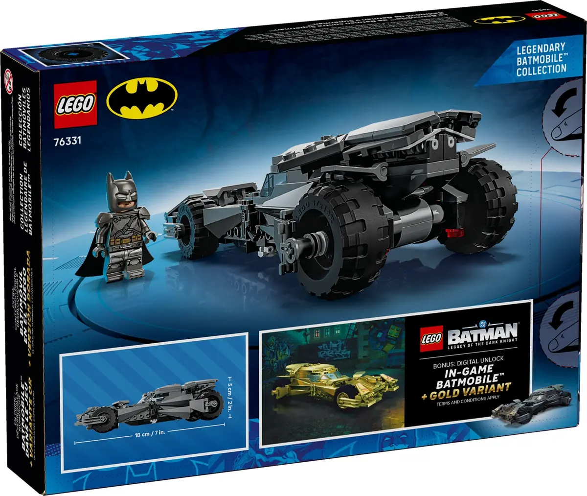 LEGO DC Comics Super Heroes 76331 Batman v Superman Batmobile set, image 3