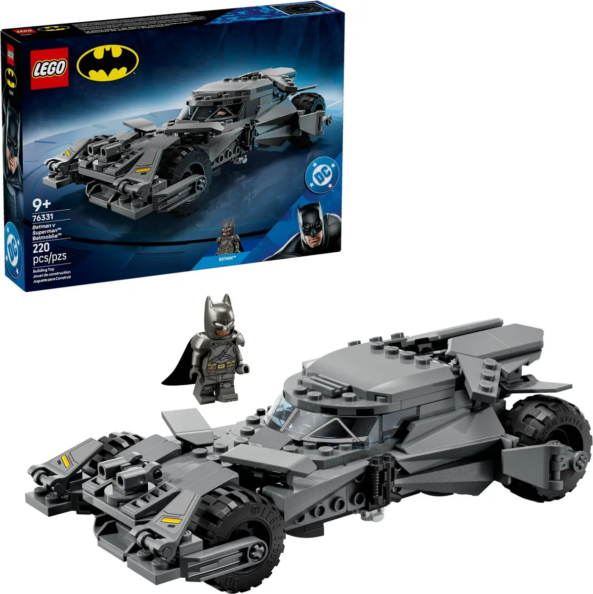 LEGO DC Comics Super Heroes 76331 Batman v Superman Batmobile set, image 4