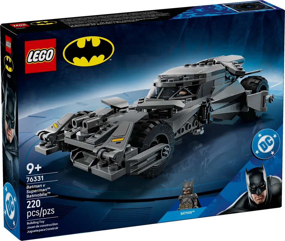 LEGO DC Comics Super Heroes 76331 Batman v Superman Batmobile set, image 2