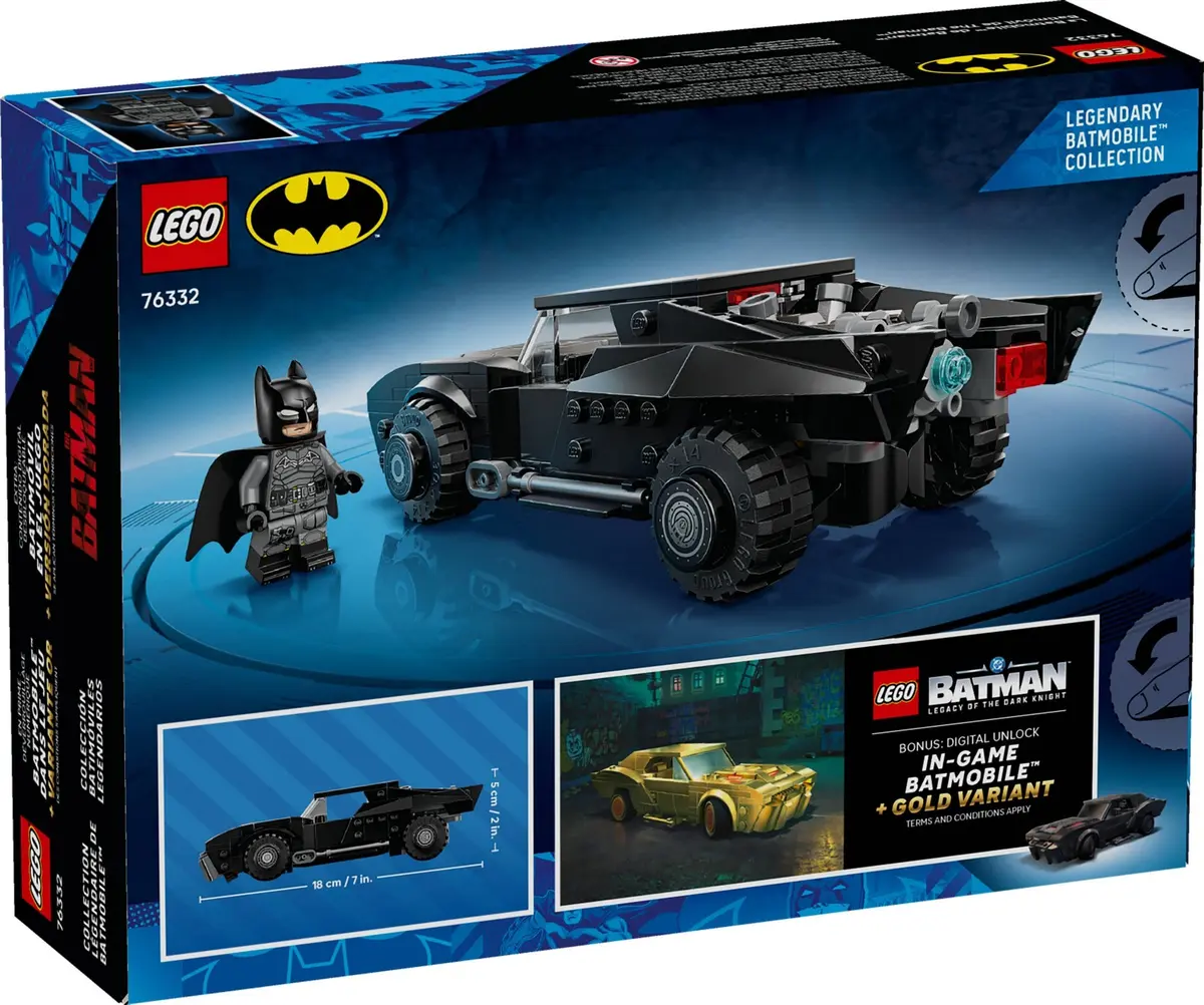 LEGO DC Comics Super Heroes 76332 The Batman Batmobile set, image 3