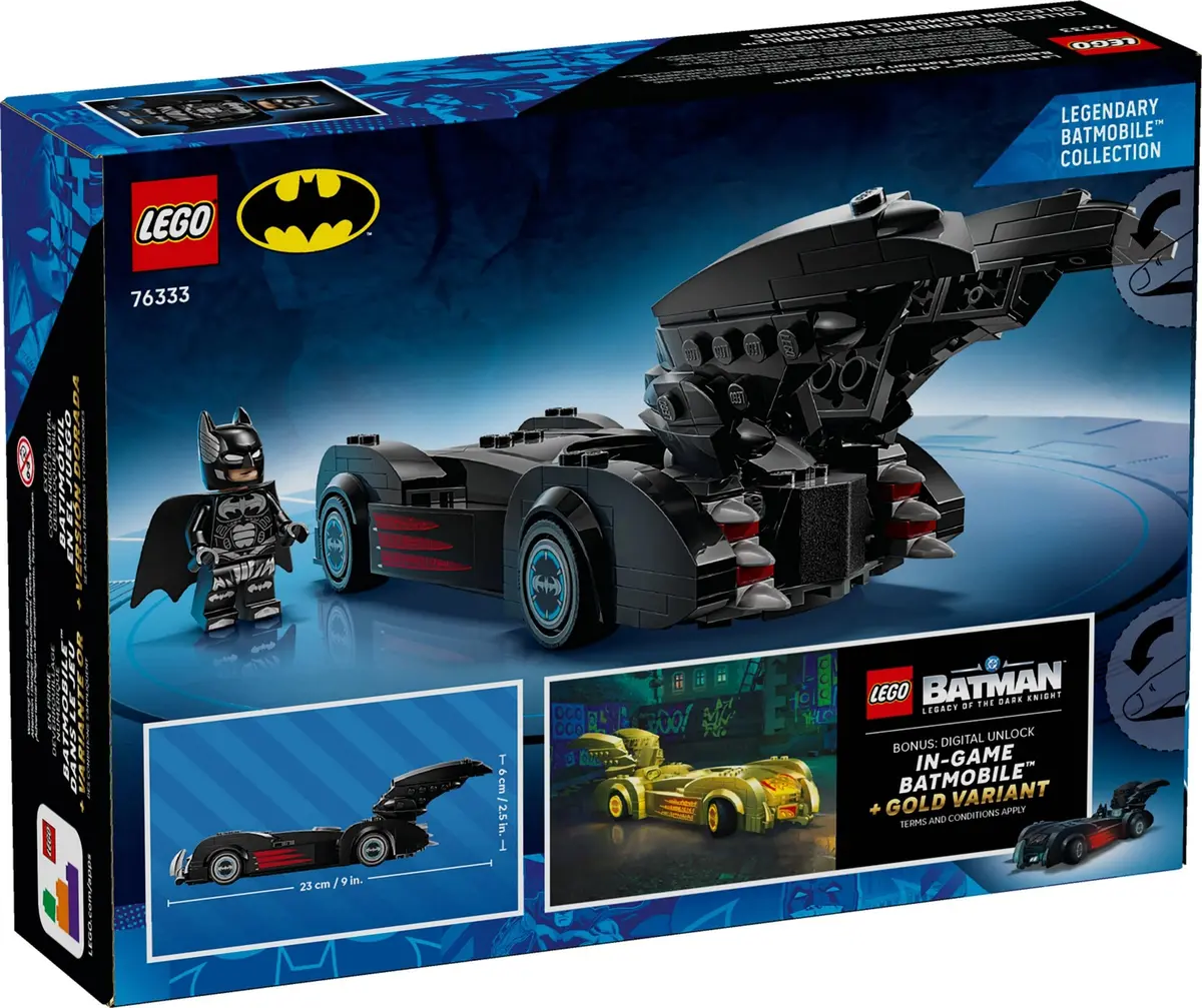LEGO DC Comics Super Heroes 76333 Batman & Robin Batmobile set, image 3