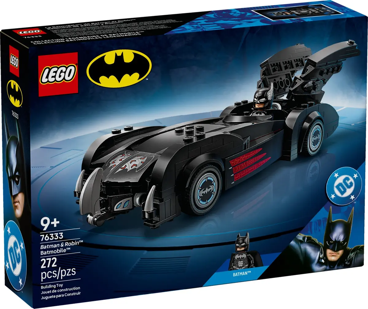 LEGO DC Comics Super Heroes 76333 Batman & Robin Batmobile set, image 2