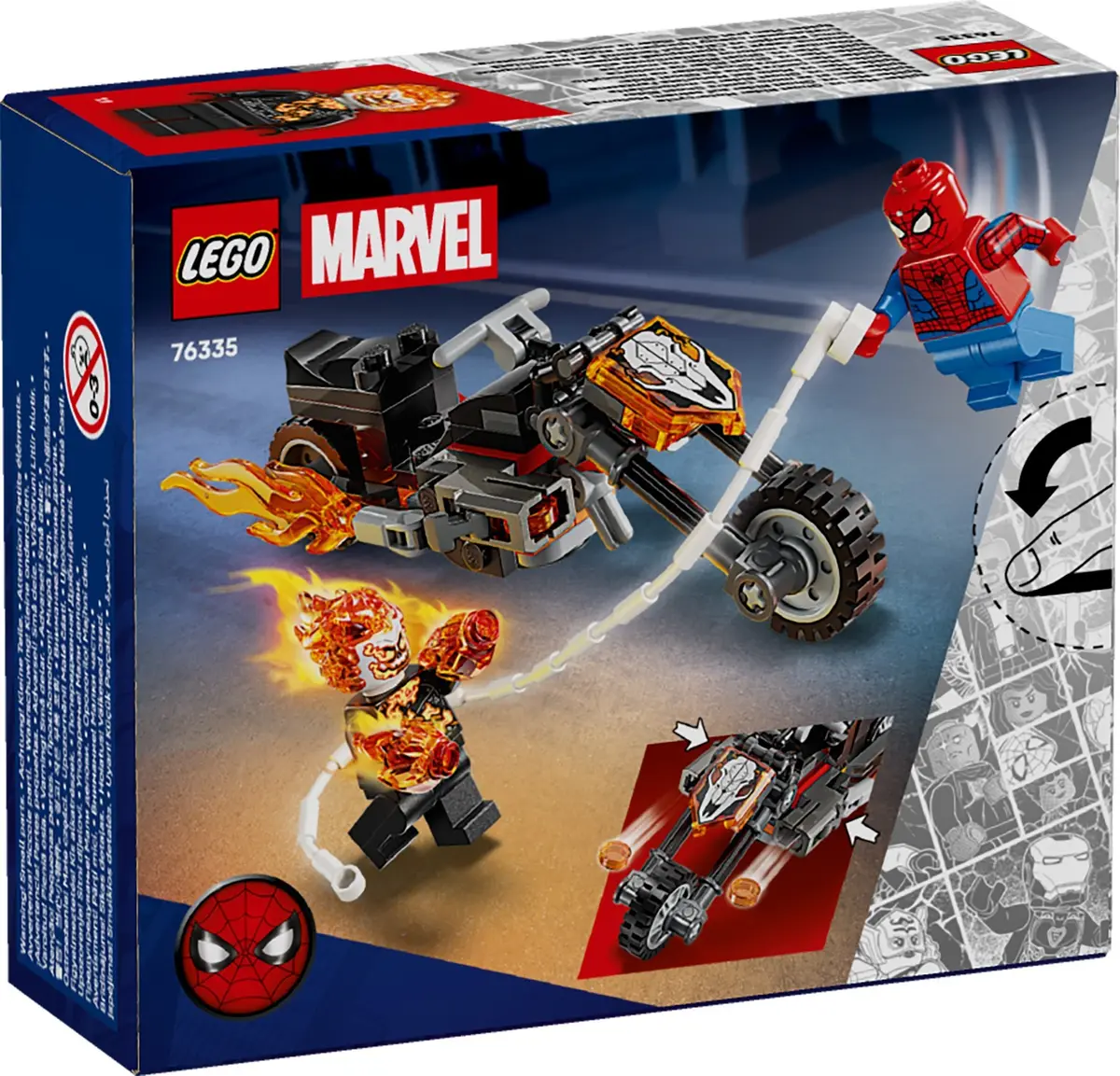 LEGO Marvel Super Heroes 76335 Spider-Man vs. Ghost Rider Motorcycle set, image 6