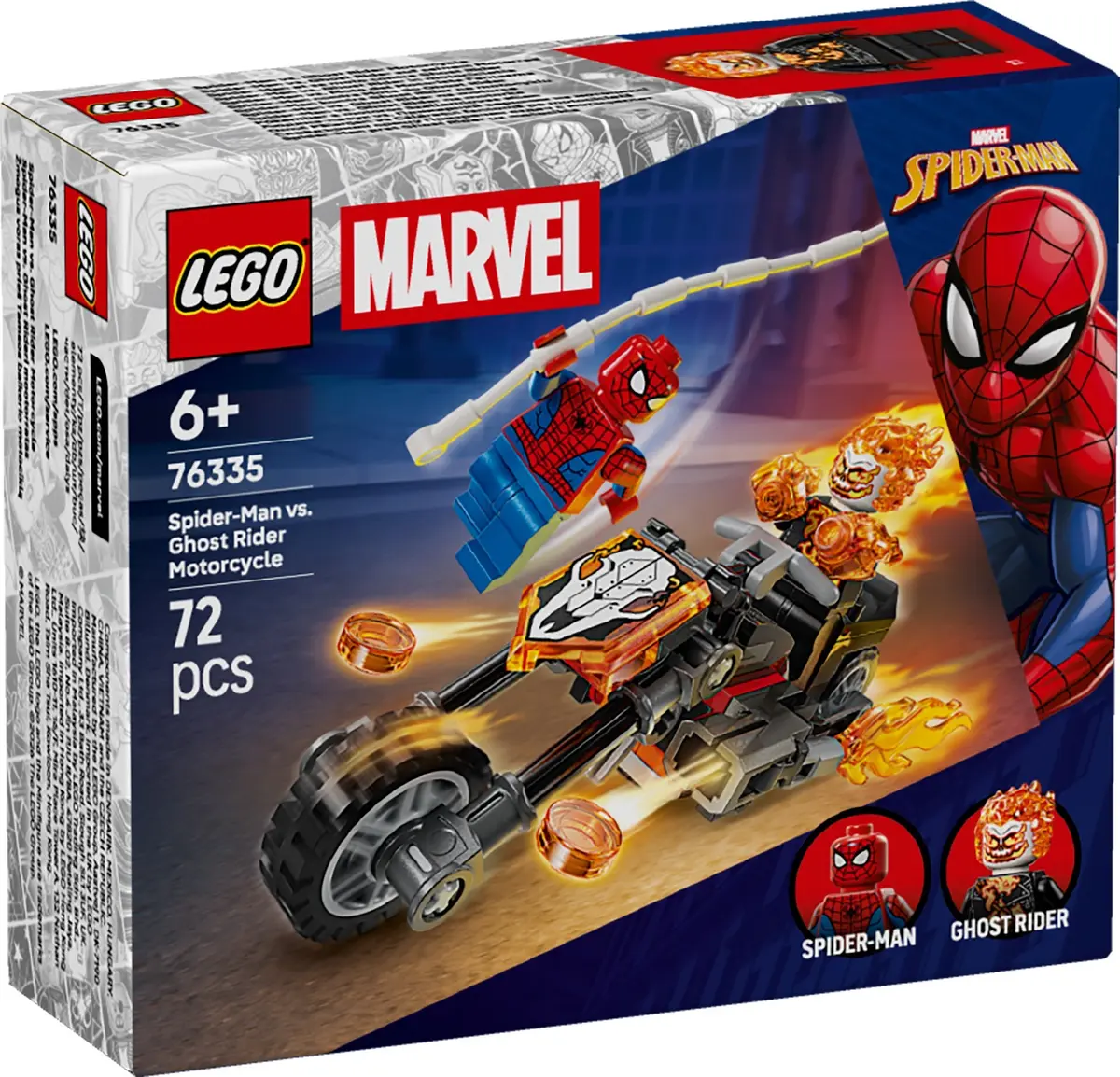 LEGO Marvel Super Heroes 76335 Spider-Man vs. Ghost Rider Motorcycle set, image 5