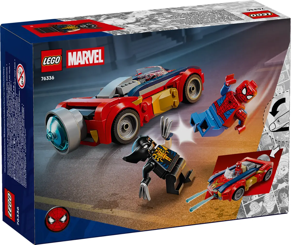 LEGO Marvel Super Heroes 76336 Spider-Man Car vs. Venomized Wolverine set, image 6