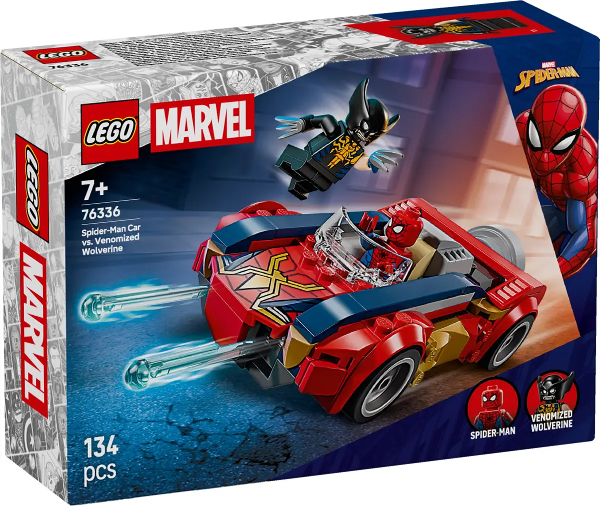LEGO Marvel Super Heroes 76336 Spider-Man Car vs. Venomized Wolverine set, image 5