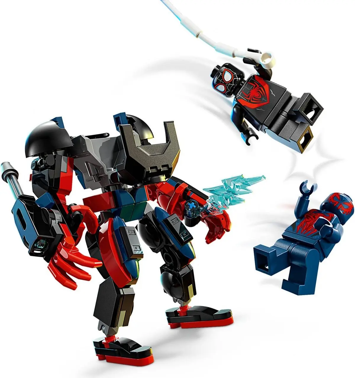 LEGO Marvel Super Heroes 76337 Miles Morales Mech vs. Spider-Man 2099 set, image 10