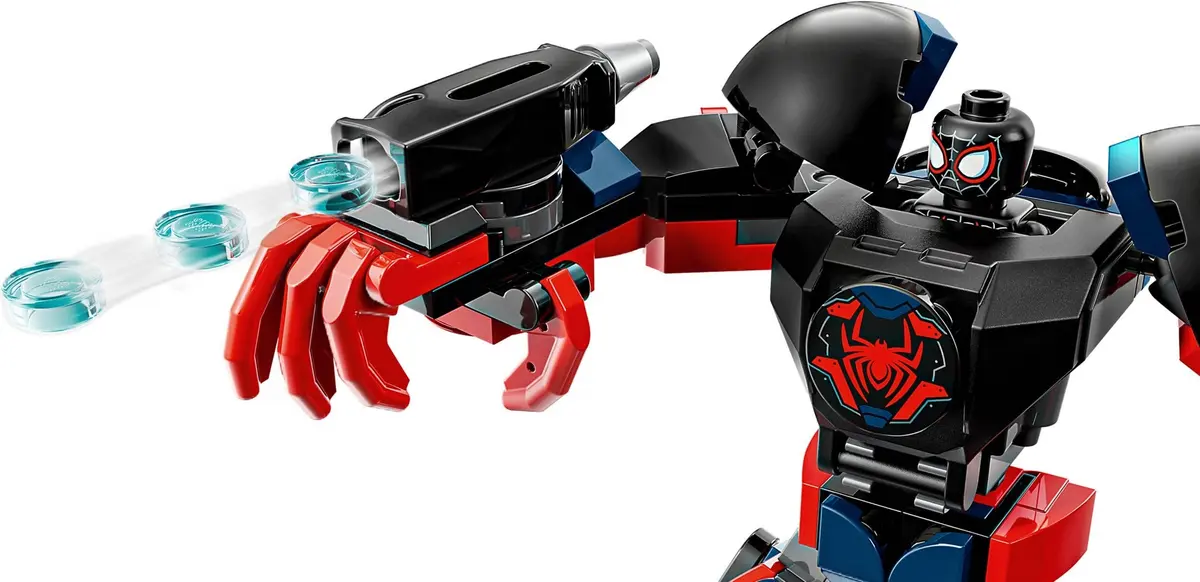 LEGO Marvel Super Heroes 76337 Miles Morales Mech vs. Spider-Man 2099 set, image 11