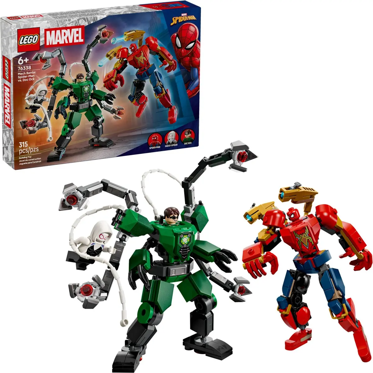 LEGO Marvel Super Heroes 76338 Mech Battle: Spider-Man vs. Doc Ock set, image 3