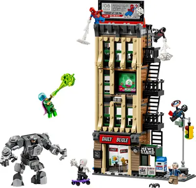 LEGO Marvel Super Heroes 76342 Spider-Man vs. Mysterio: The Daily Bugle set
