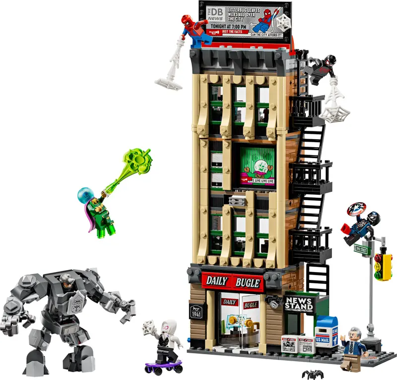 LEGO Marvel Super Heroes 76342 Spider-Man vs. Mysterio: The Daily Bugle set