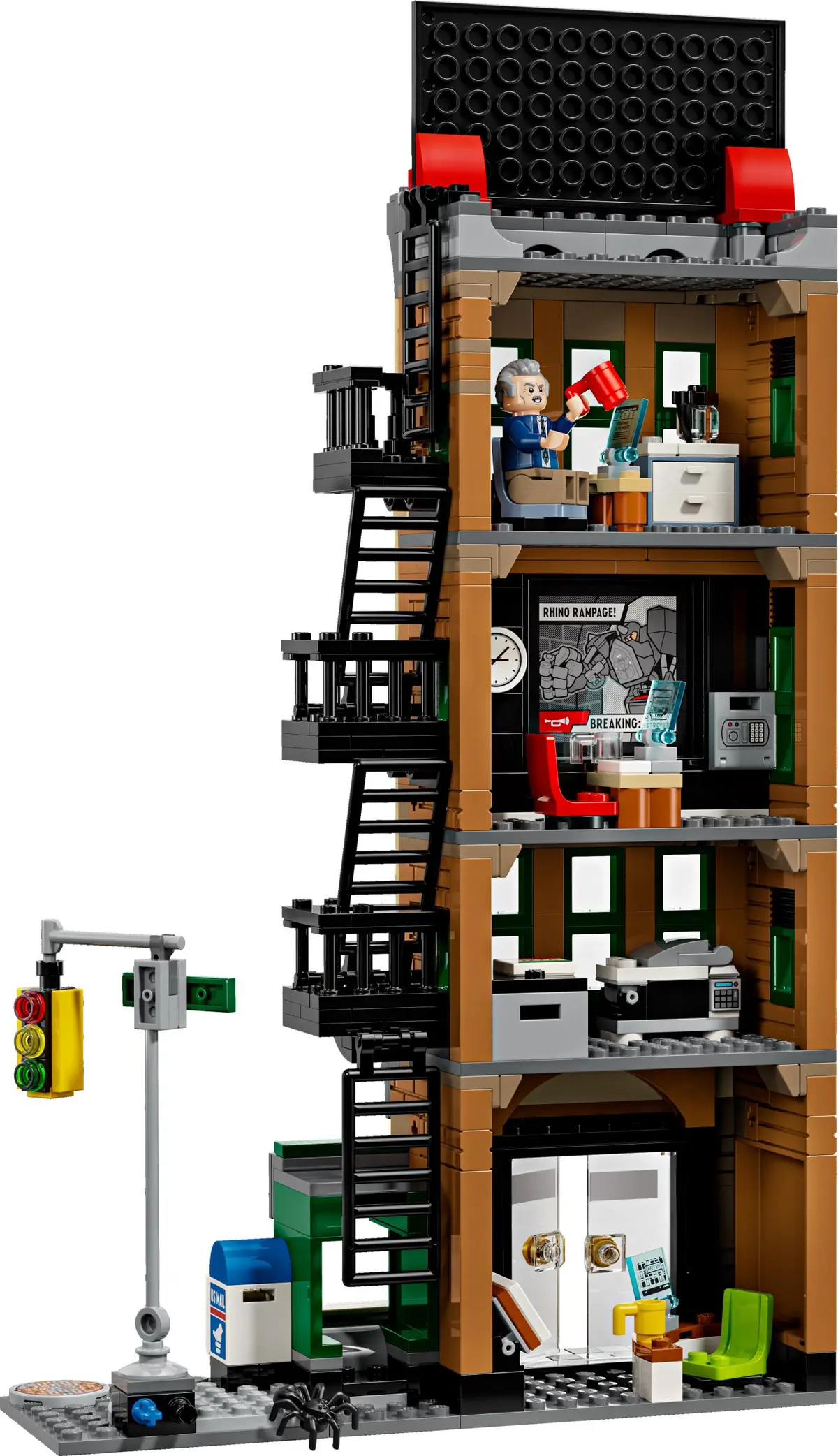 LEGO Marvel Super Heroes 76342 Spider-Man vs. Mysterio: The Daily Bugle set, image 2