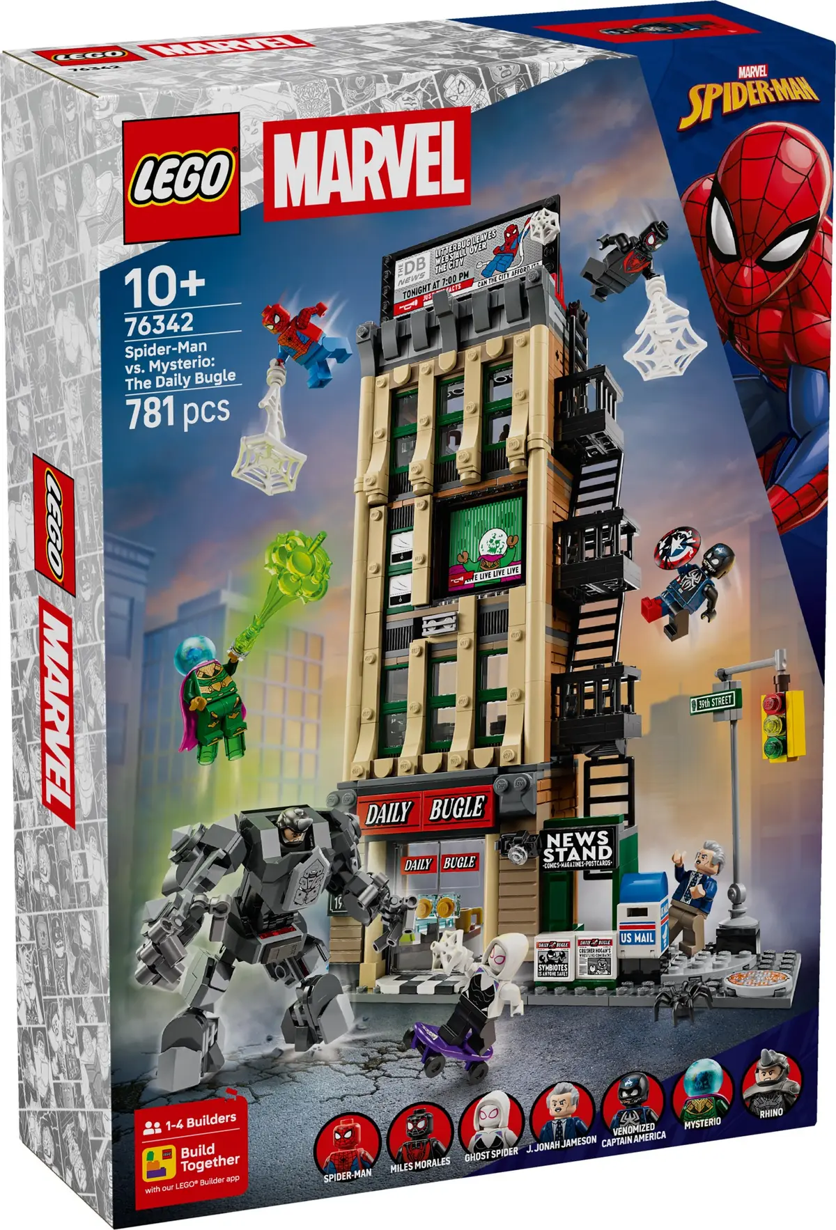 LEGO Marvel Super Heroes 76342 Spider-Man vs. Mysterio: The Daily Bugle set, image 10