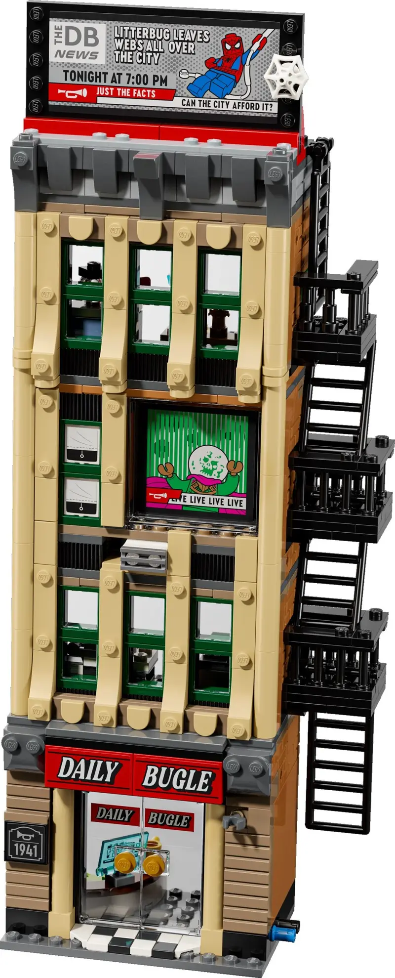 LEGO Marvel Super Heroes 76342 Spider-Man vs. Mysterio: The Daily Bugle set, image 15