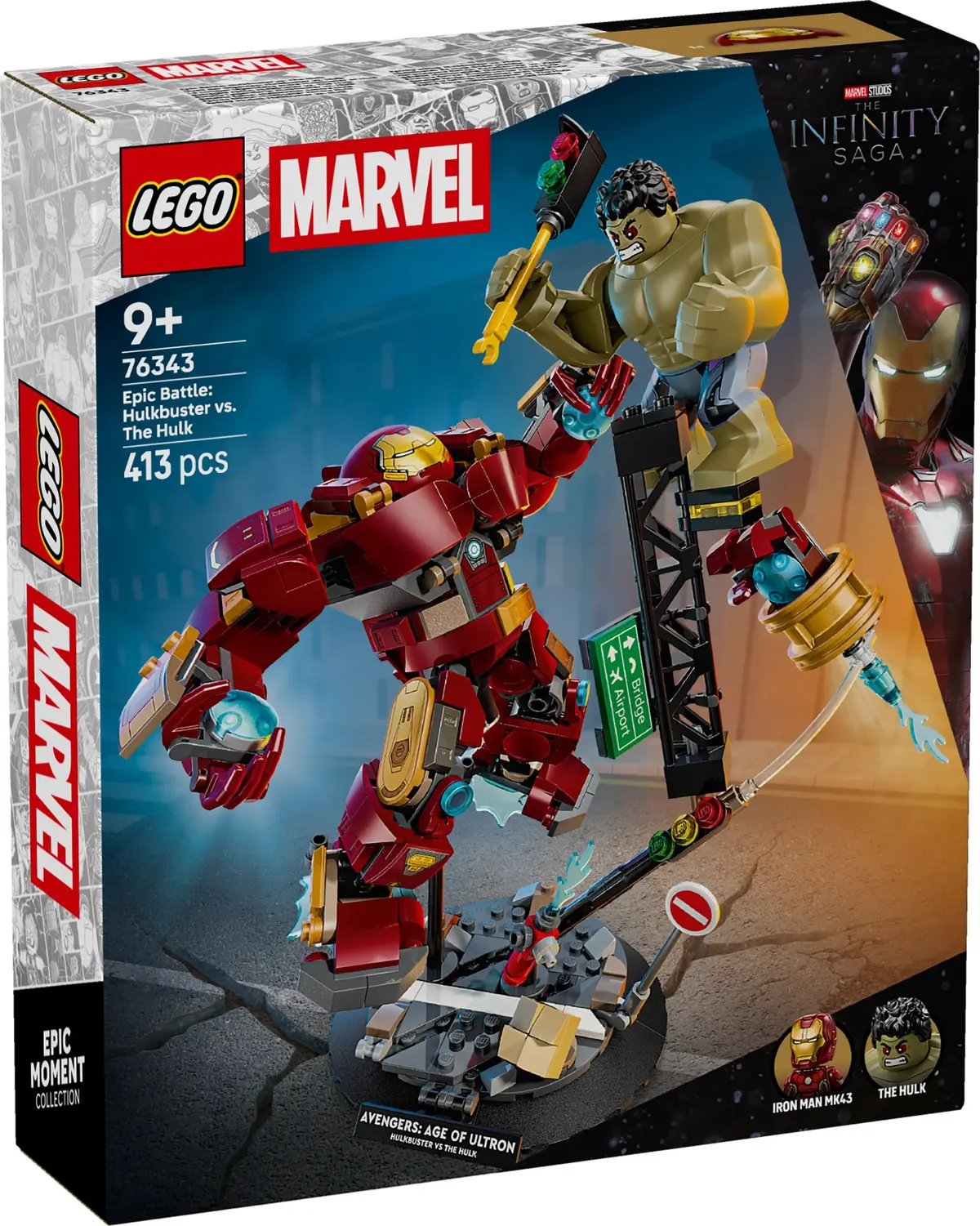 LEGO Marvel Super Heroes 76343 Epic Battle: Hulkbuster vs. The Hulk set, image 6