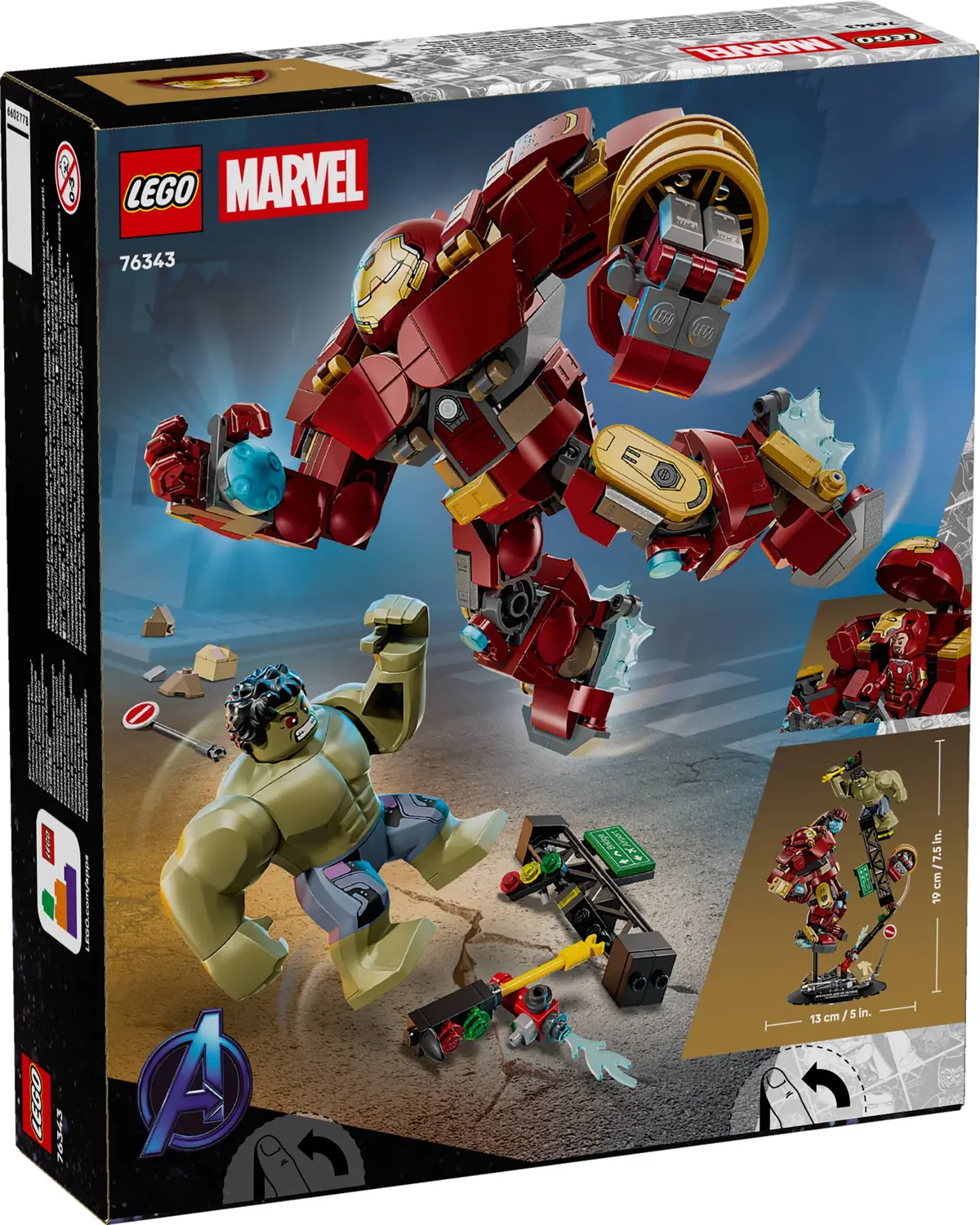 LEGO Marvel Super Heroes 76343 Epic Battle: Hulkbuster vs. The Hulk set, image 7