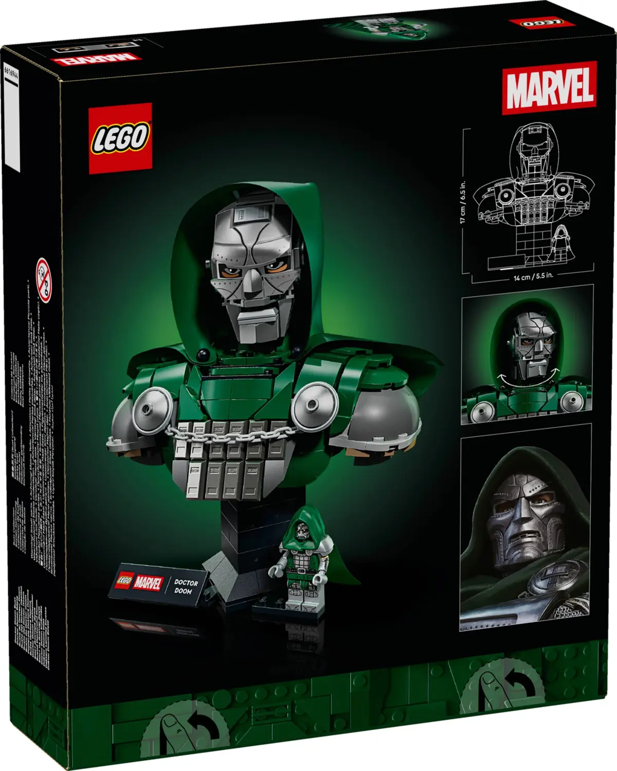 LEGO Marvel Super Heroes 76345 Doctor Doom Bust set, image 3