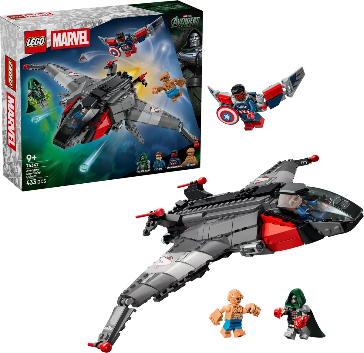 LEGO Marvel Super Heroes 76347 Avengers: Doomsday Quinjet set, image 4