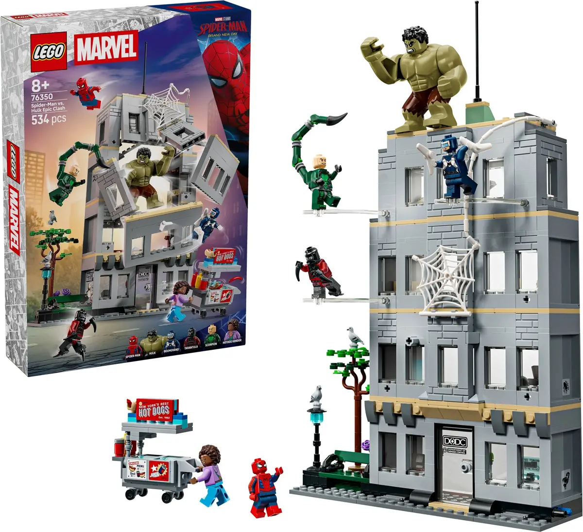 LEGO Marvel Super Heroes 76350 Spider-Man vs. Hulk Epic Clash set, image 3