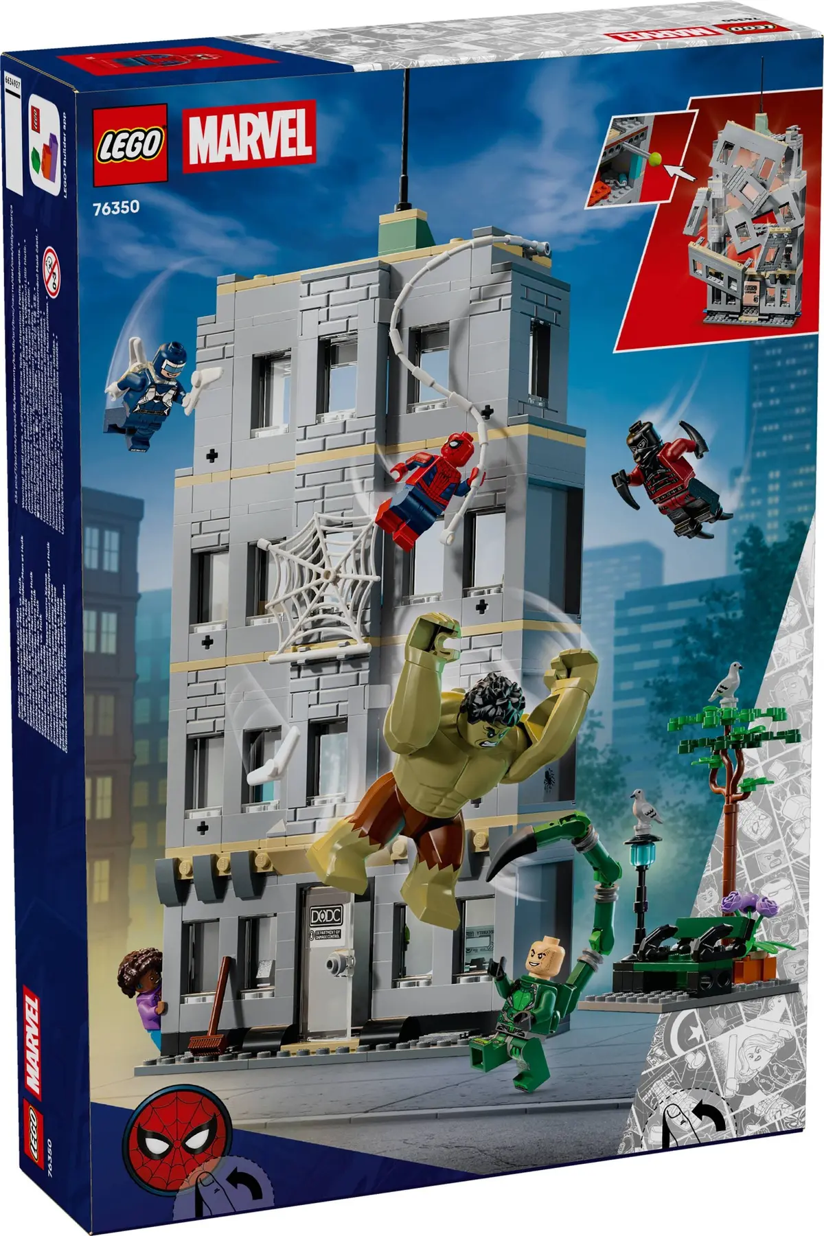 LEGO Marvel Super Heroes 76350 Spider-Man vs. Hulk Epic Clash set, image 2