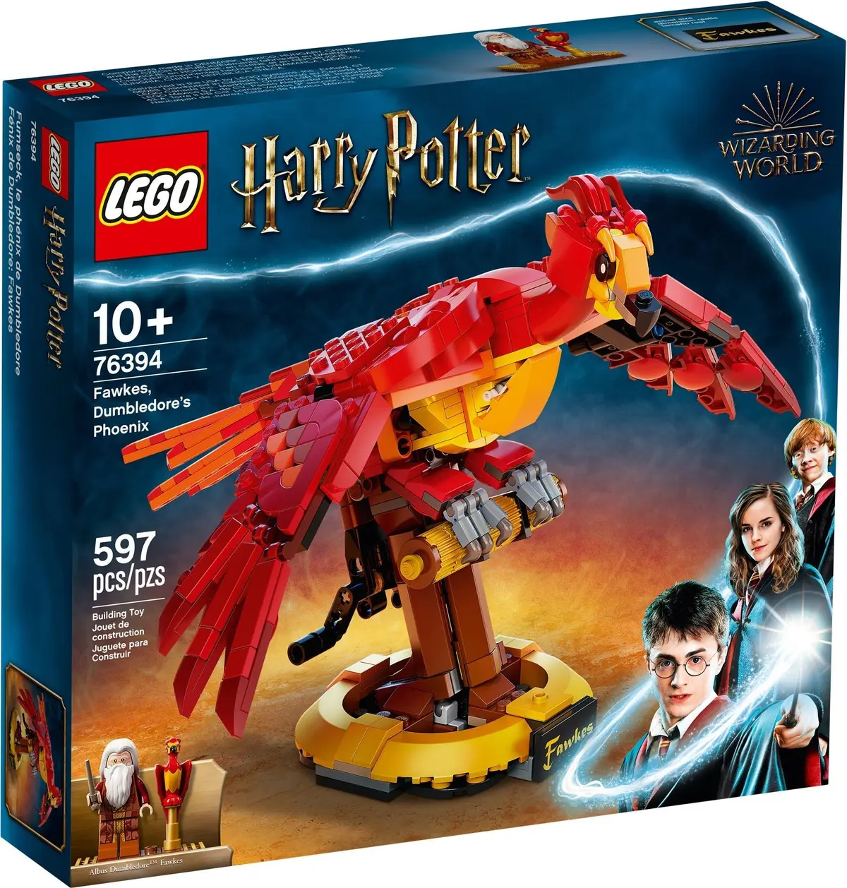 LEGO Harry Potter 76394 Fawkes, Dumbledore's Phoenix set, image 2
