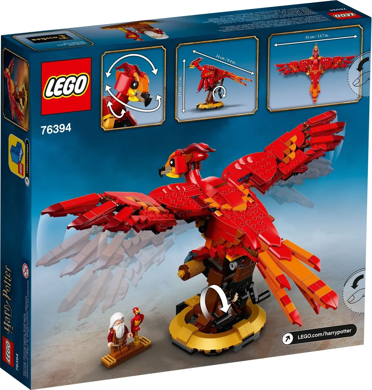 LEGO Harry Potter 76394 Fawkes, Dumbledore's Phoenix set, image 13