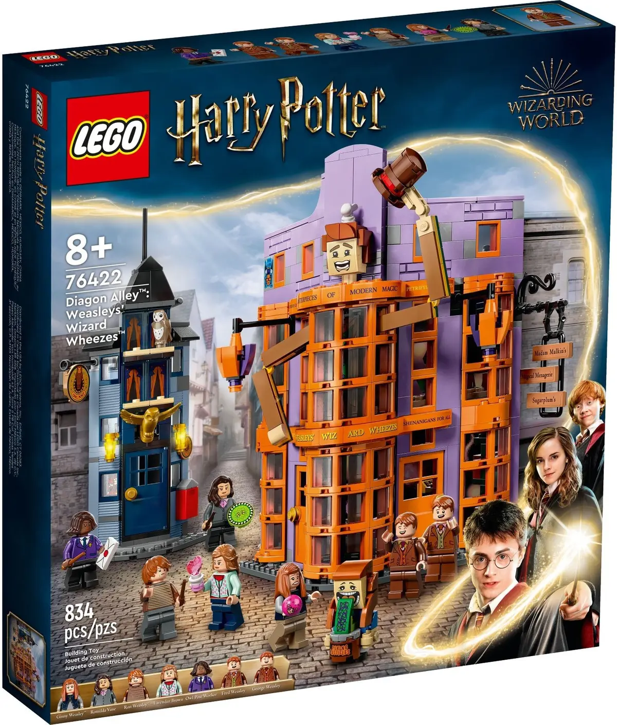 LEGO Harry Potter 76422 Diagon Alley: Weasleys' Wizard Wheezes set, image 2