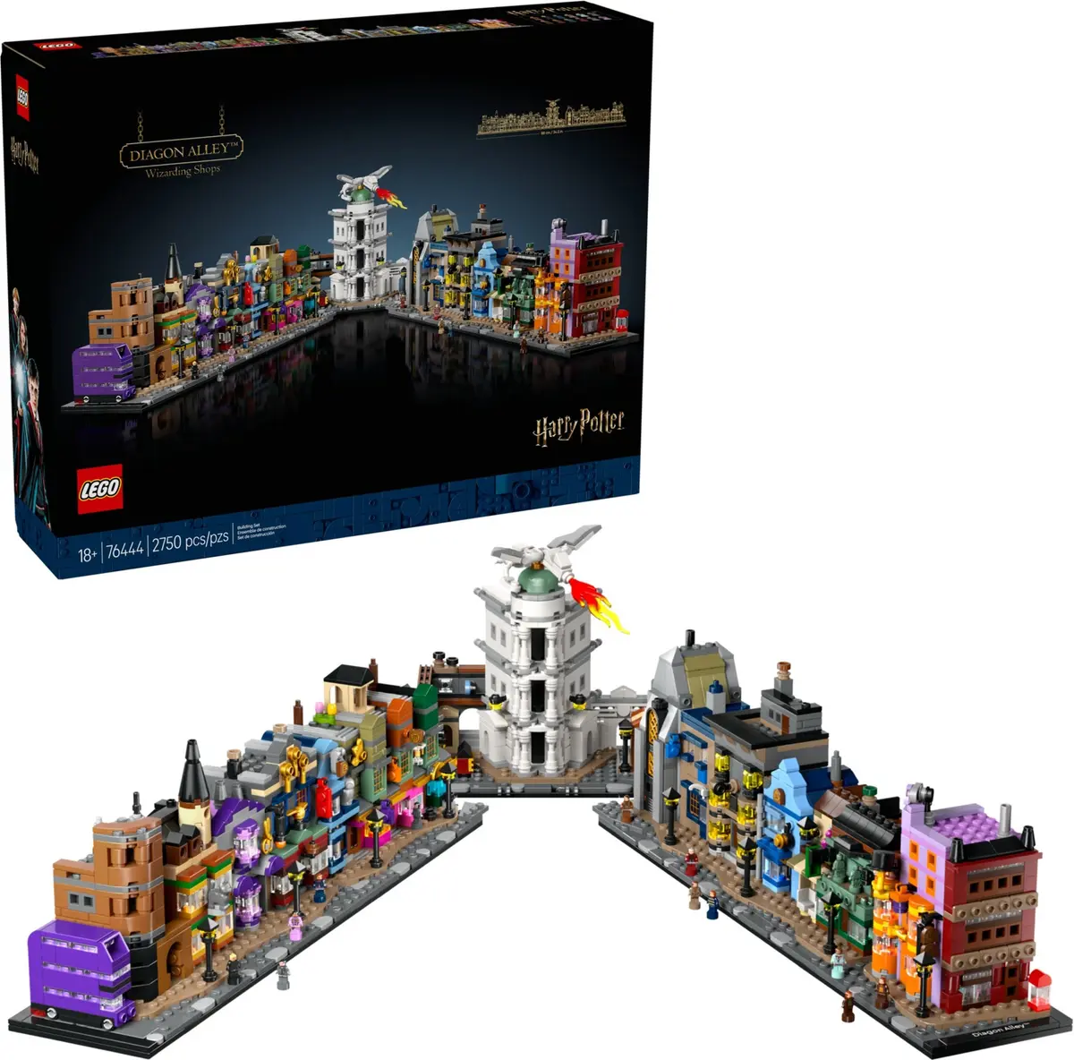 LEGO Harry Potter 76444 Diagon Alley Wizarding Shops set, image 3