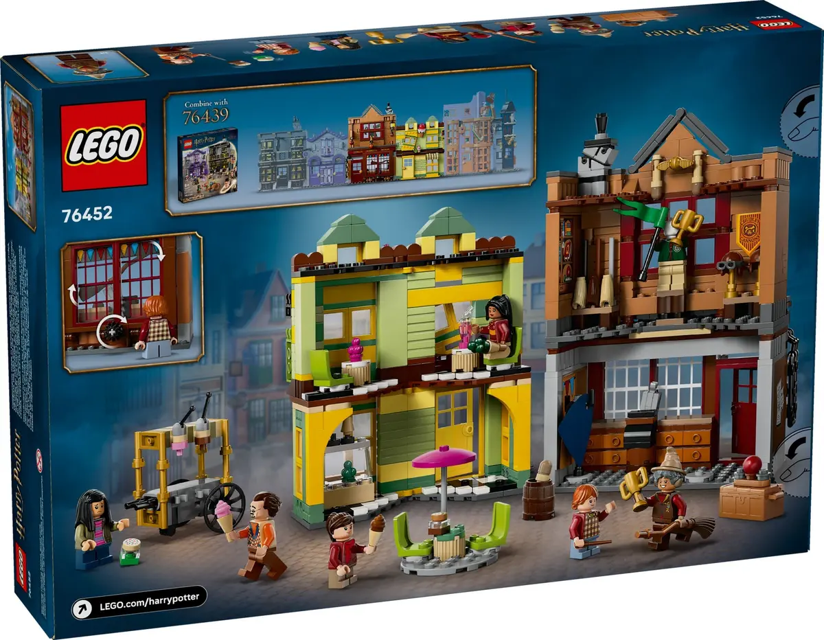 LEGO Harry Potter 76452 Quality Quidditch Supplies & Ice Cream Parlour set, image 2