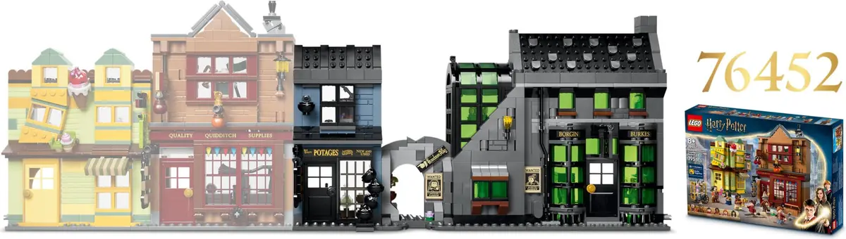 LEGO Harry Potter 76471 Knockturn Alley Wizarding Shops set, image 3