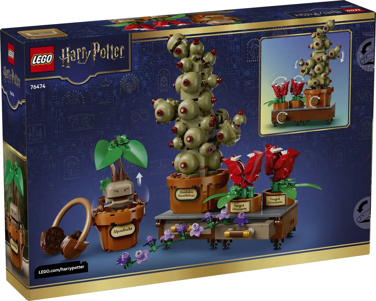 LEGO Harry Potter 76474 Hogwarts Herbology Plants set, image 3