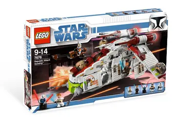LEGO Star Wars 7676 Republic Attack Gunship set, image 3