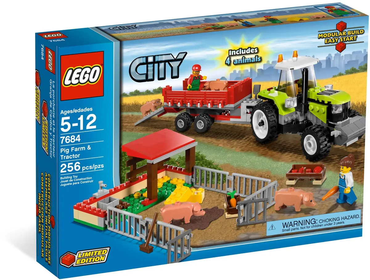 LEGO City 7684 Pig Farm & Tractor set, image 9