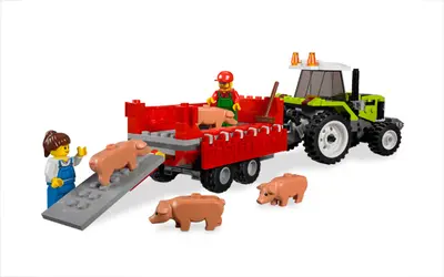 LEGO City 7684 Pig Farm & Tractor set, image 7