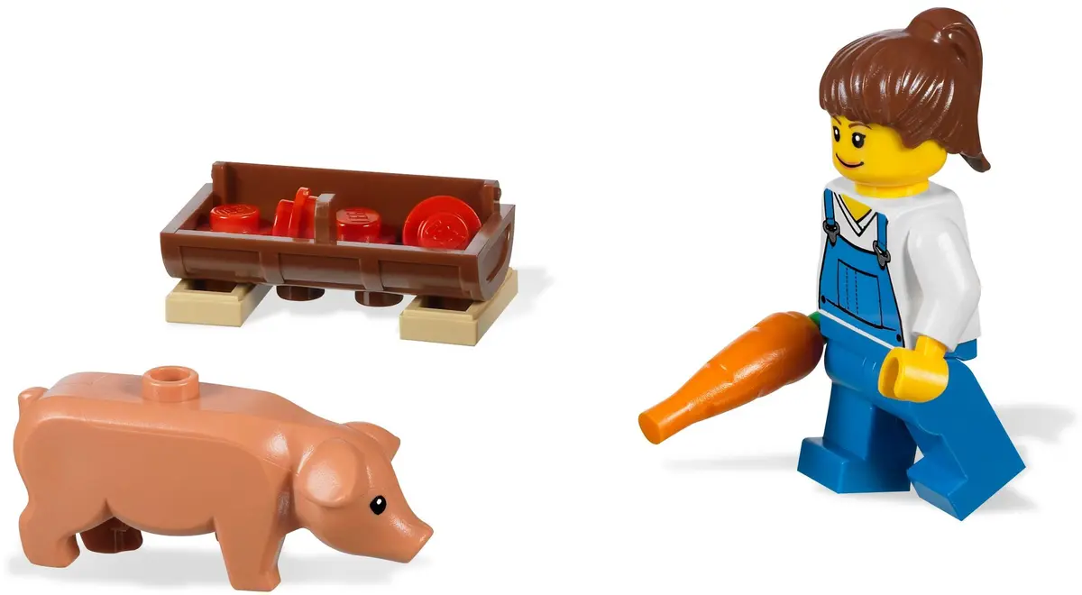LEGO City 7684 Pig Farm & Tractor set, image 12