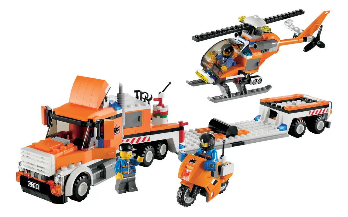 LEGO City 7686 Helicopter Transporter set, image 3
