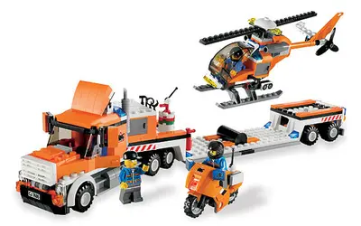 LEGO City 7686 Helicopter Transporter set, image 2