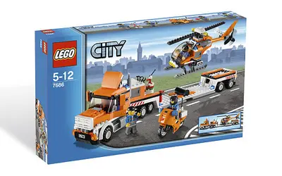 LEGO City 7686 Helicopter Transporter set, image 4