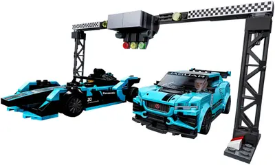 LEGO Speed Champions 76898 Formula E Panasonic Jaguar Racing GEN2 Car & Jaguar I-PACE eTROPHY set