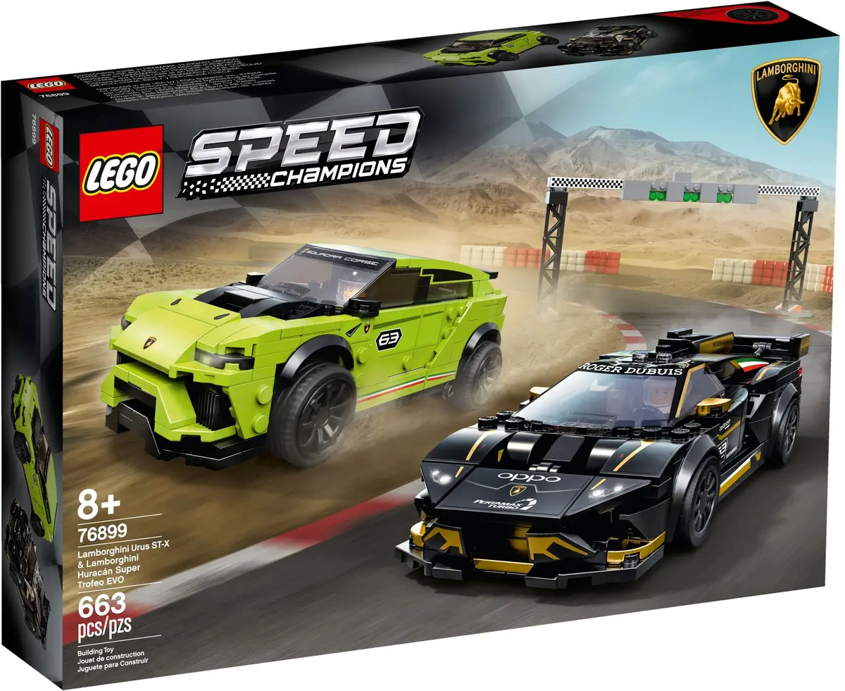 LEGO Speed Champions 76899 Lamborghini Urus ST-X & Huracán Super Trofeo EVO set, image 2