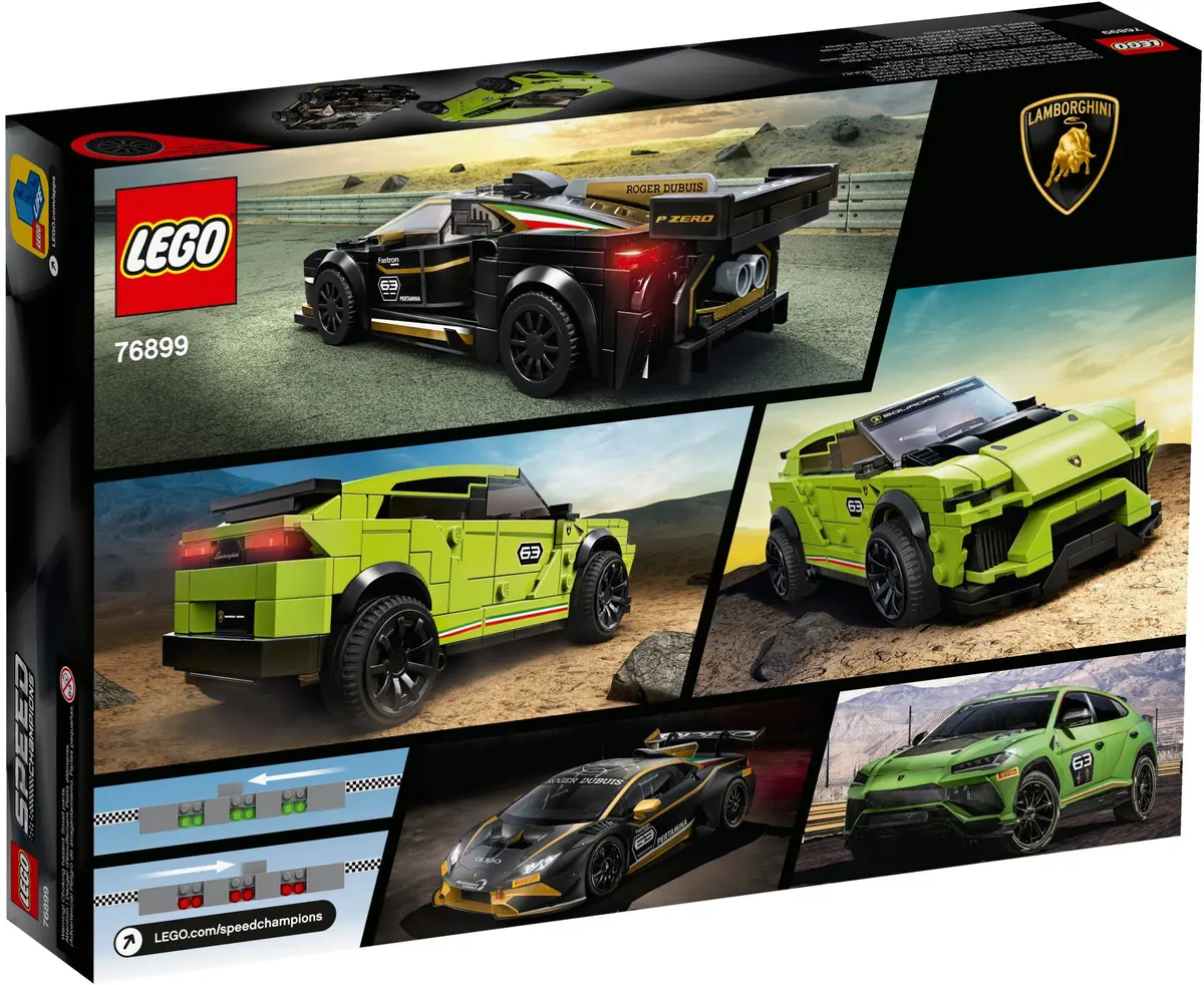 LEGO Speed Champions 76899 Lamborghini Urus ST-X & Huracán Super Trofeo EVO set, image 5