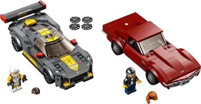 LEGO Speed Champions 76903 Chevrolet Corvette C8.R Race Car and 1968 Chevrolet Corvette set
